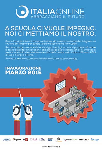 Le aule informatiche donate da Italiaonline in arrivo a marzo