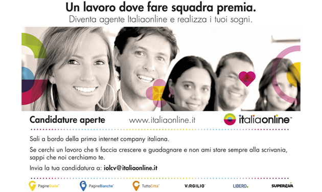 ITALIAONLINE IS RECRUITING MORE THAN 100 ACCOUNTS ALL AROUND ITALY