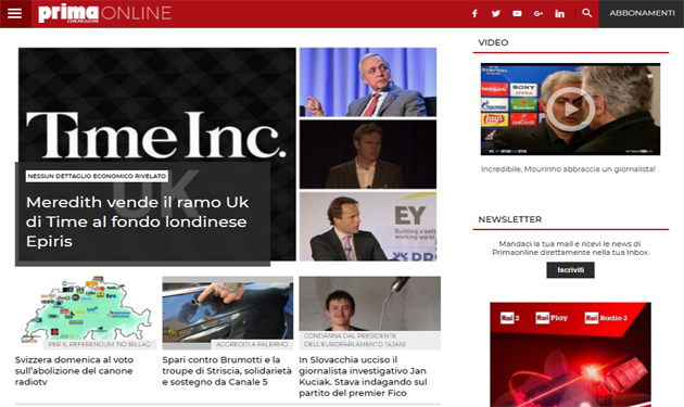 Italiaonline digital partner of Primaonline.it
