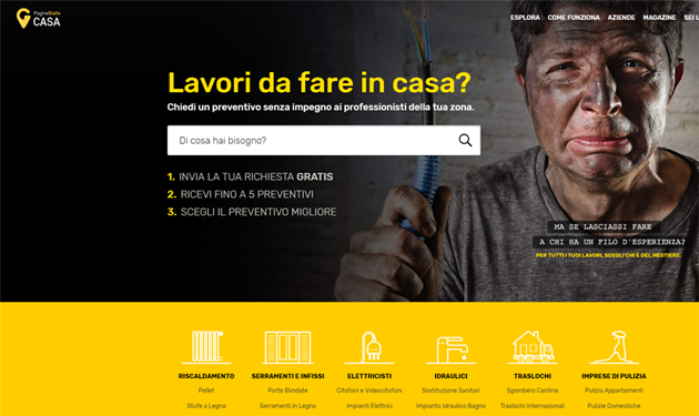 Pagine Gialle leader del digital marketplace con pgcasa.it