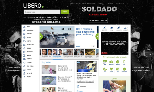 Italiaonline e 01 Distribution insieme per il lancio di Soldado