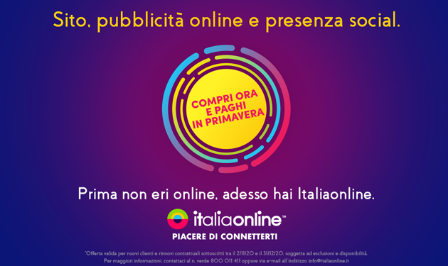 New tv, radio, digital and out of home campaign for Italiaonline