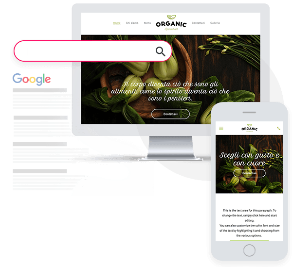 sito ottimizzato per SEO mobile e performance