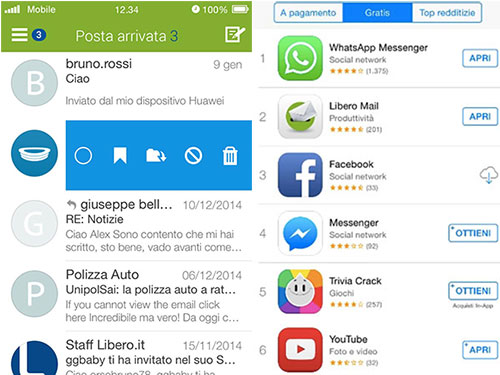 THE NEW LIBERO MAIL APP ALREADY AMONG THE MOST DOWNLOADED