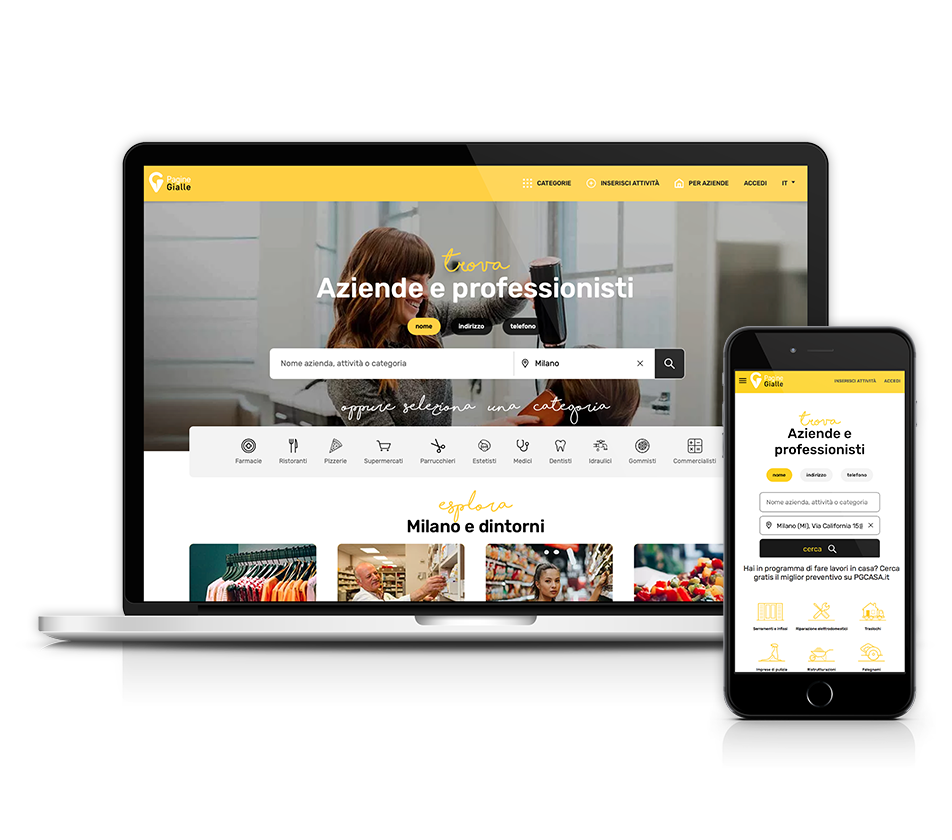 Sito Web Pagine Gialle