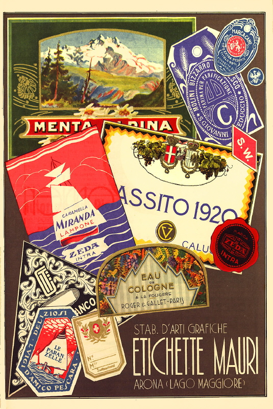 1934 Novara – Etichette Mauri